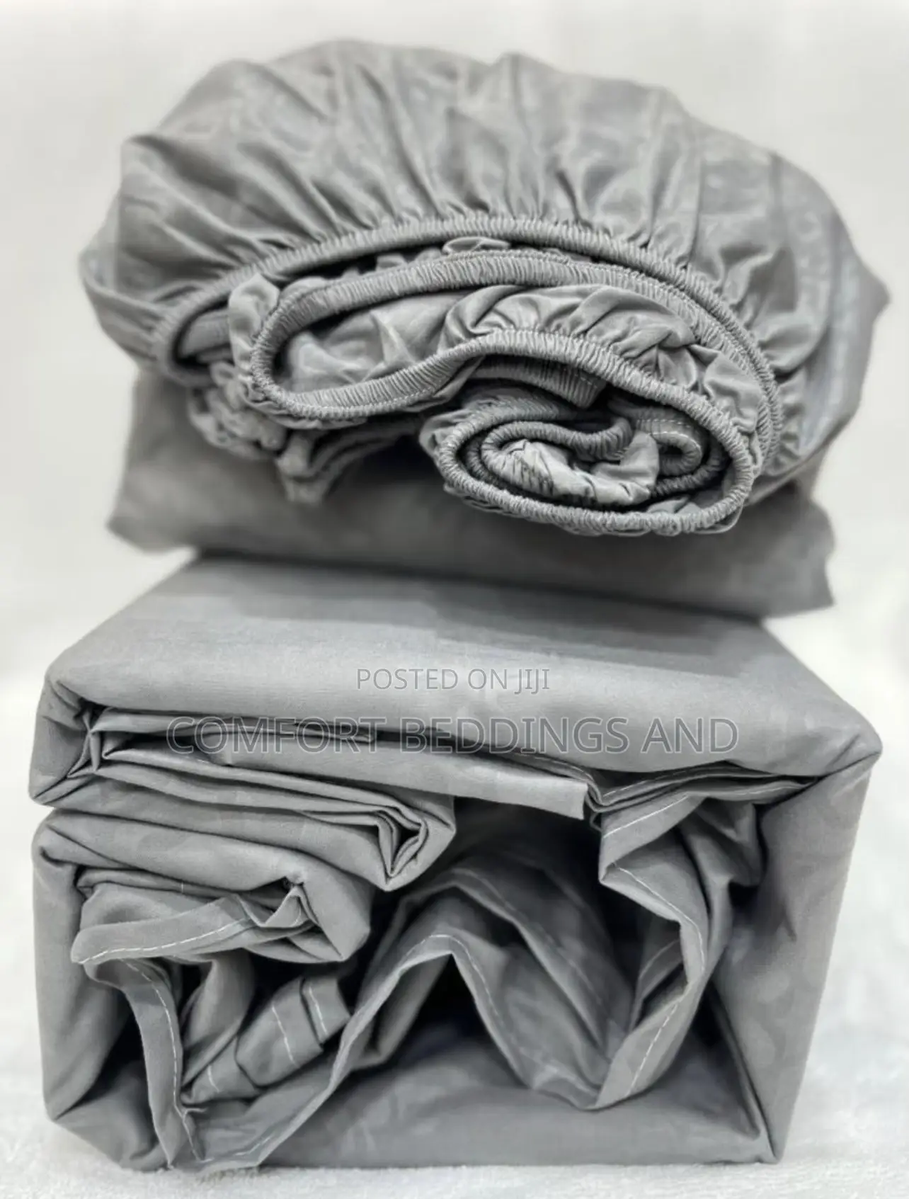 Cotton Fitted  Bedsheets Gray
