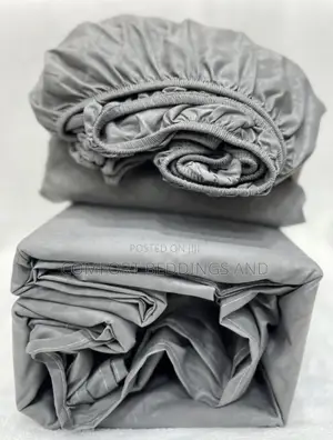Cotton Fitted  Bedsheets Gray