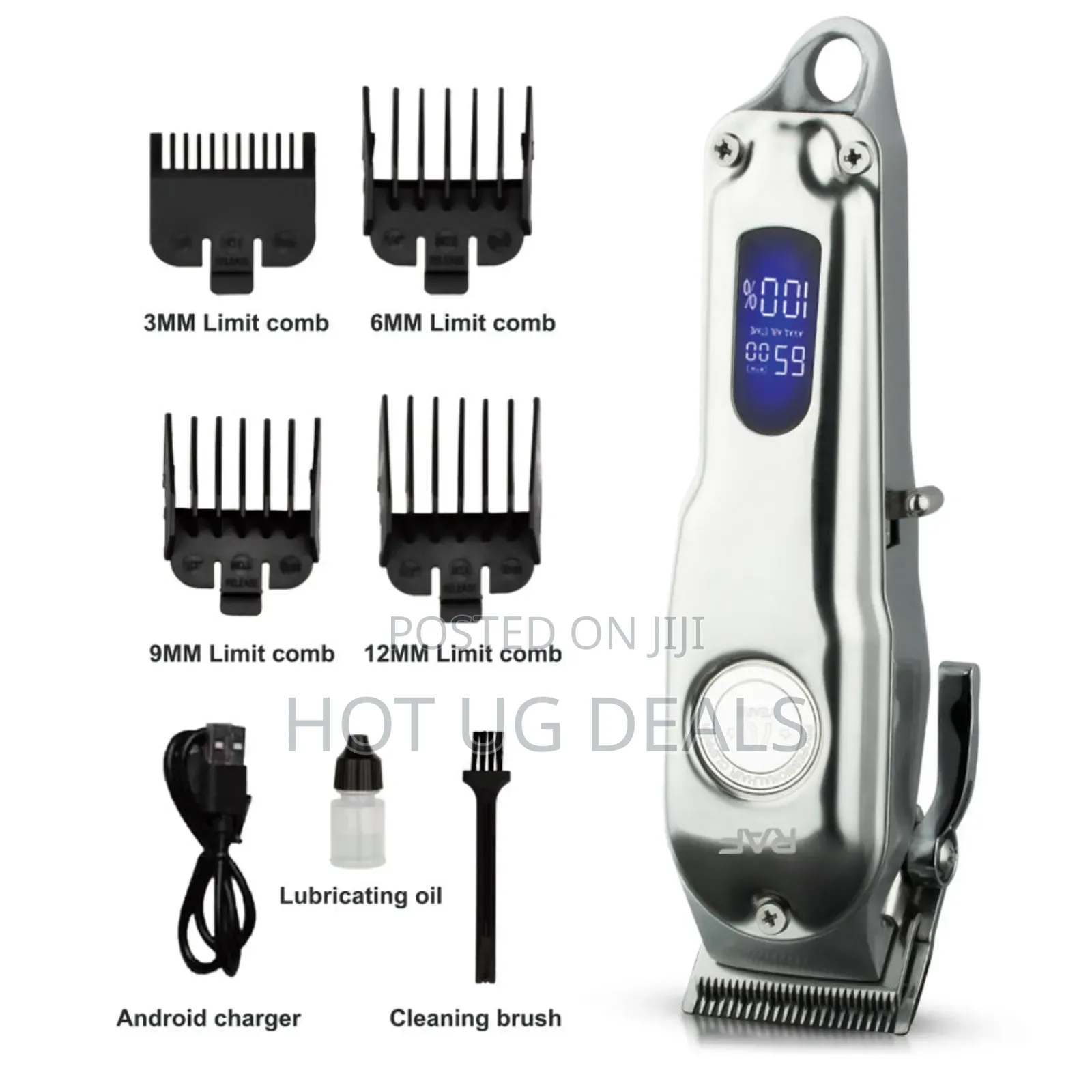 Raf Professional Electric Hair Clipper | Stainless Steel Blade