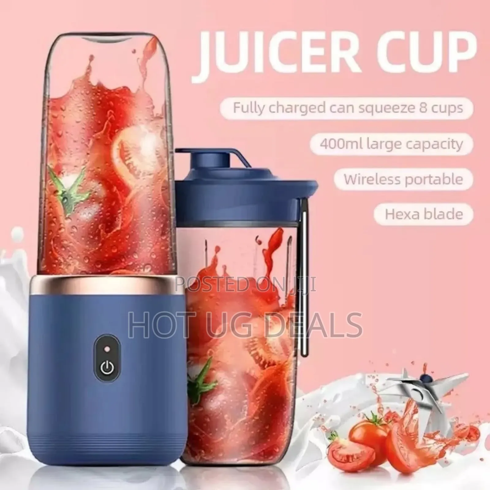 Mini Electric Rechargeable Portable Wireless Juicer Cup