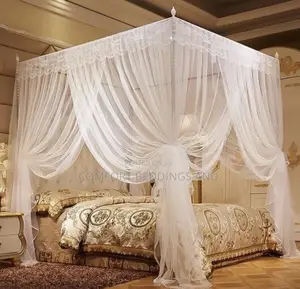 Four Stand Mosquito Net White