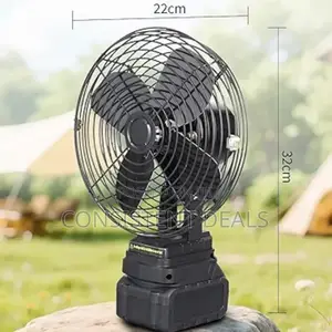 Camping Fan Rechargeable 360° Rotating With 2 Speeds