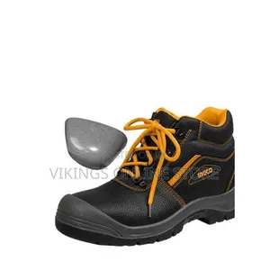 Ingco Safety Boots ( Size 40-46 ) - Black / Orange / Grey
