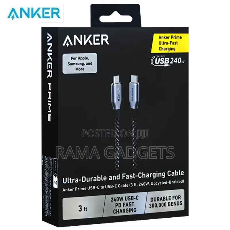Anker Prime Thunderbolt 4 Cable, a High-Speed Data and Charging Cable.