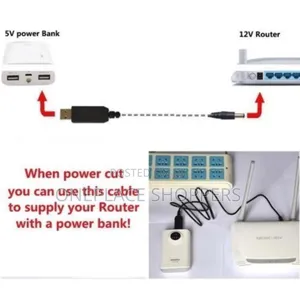 Powerbank With 12v Cable for Wifi Router