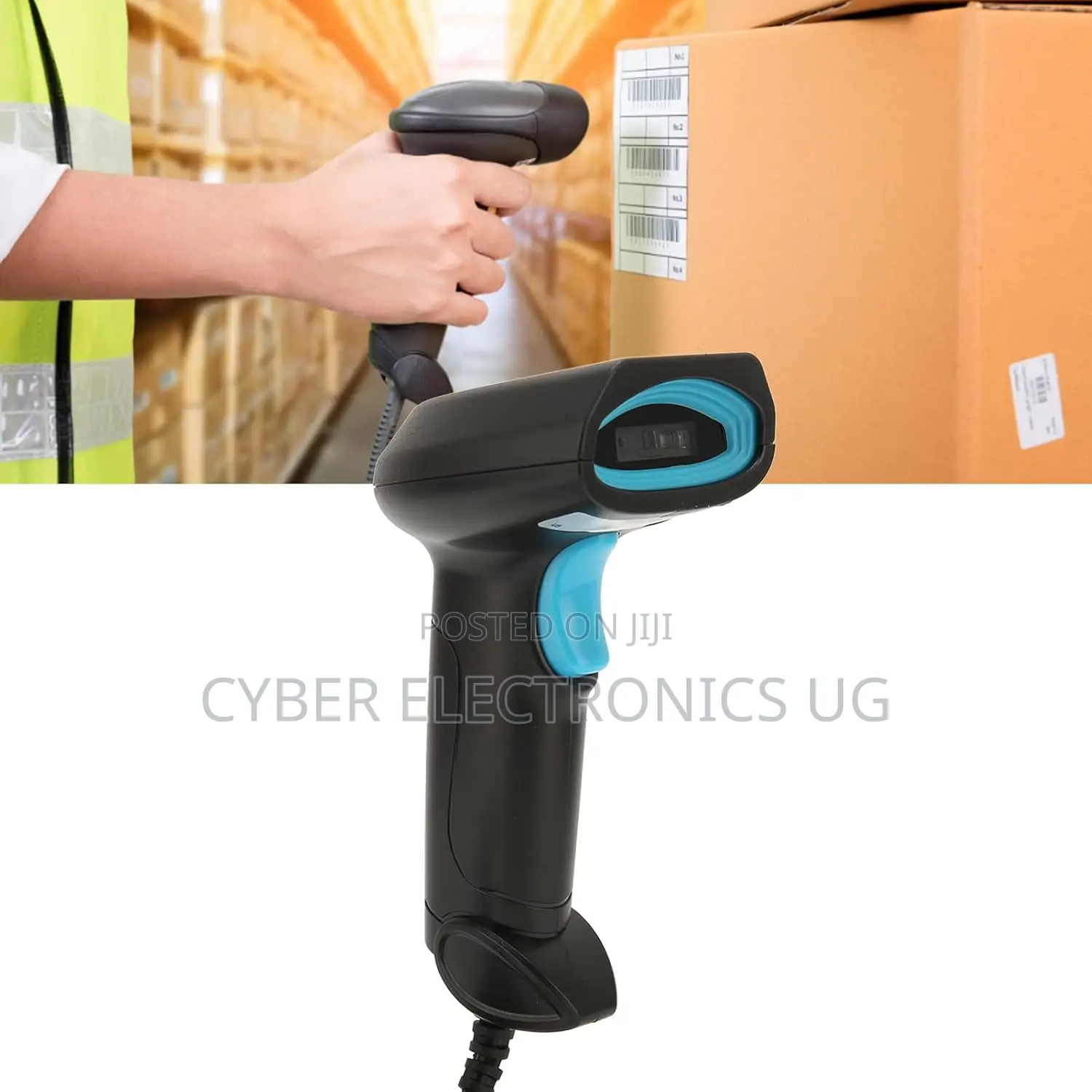 Handheld 1d Barcode Scanner Fast Accurate Identification Wired