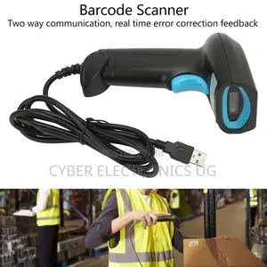 Handheld 1d Barcode Scanner Fast Accurate Identification Wired