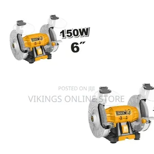 Ingco Bench Grinder Voltage:220-240v~50hz 150w - Grey, Orange
