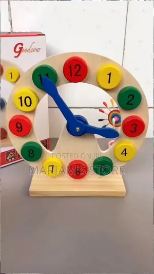 Wooden Educational Toy Clock