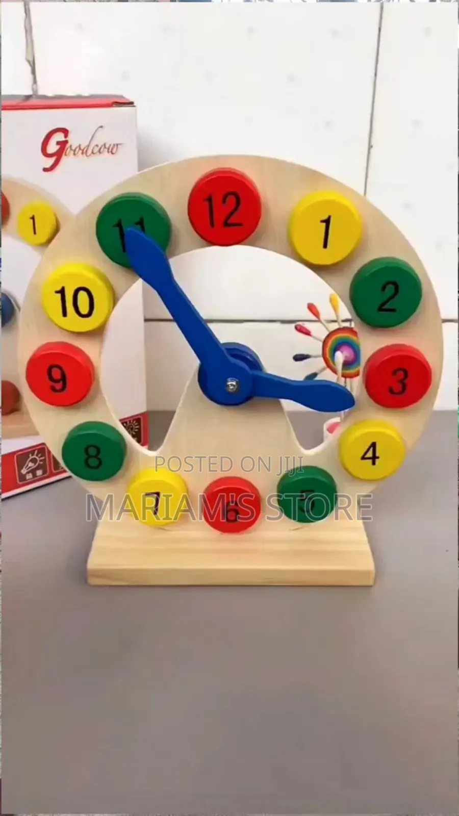 Wooden Educational Toy Clock