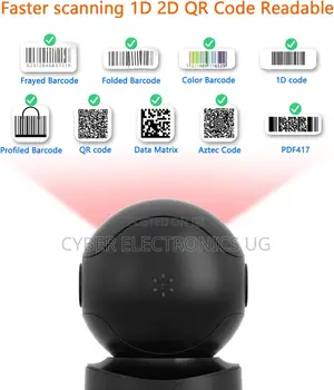 Automatic Desktop Barcode Scanner Handfree Usb Wired Qr Barcode Reader