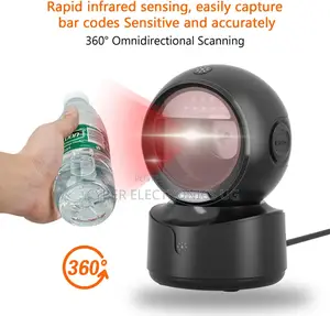 Automatic Desktop Barcode Scanner Handfree Usb Wired Qr Barcode Reader