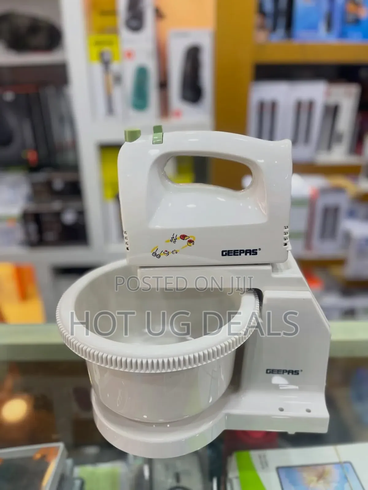 Geepas Hand Mixer With Stand & Bowl, Model Ghb2002n.