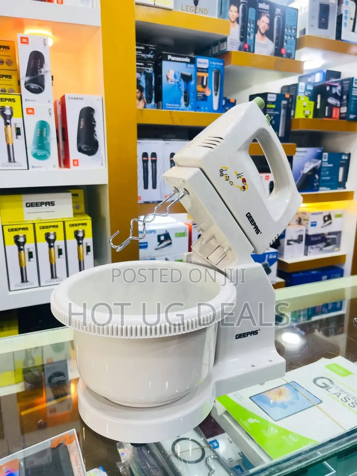 Geepas Hand Mixer With Stand & Bowl, Model Ghb2002n.