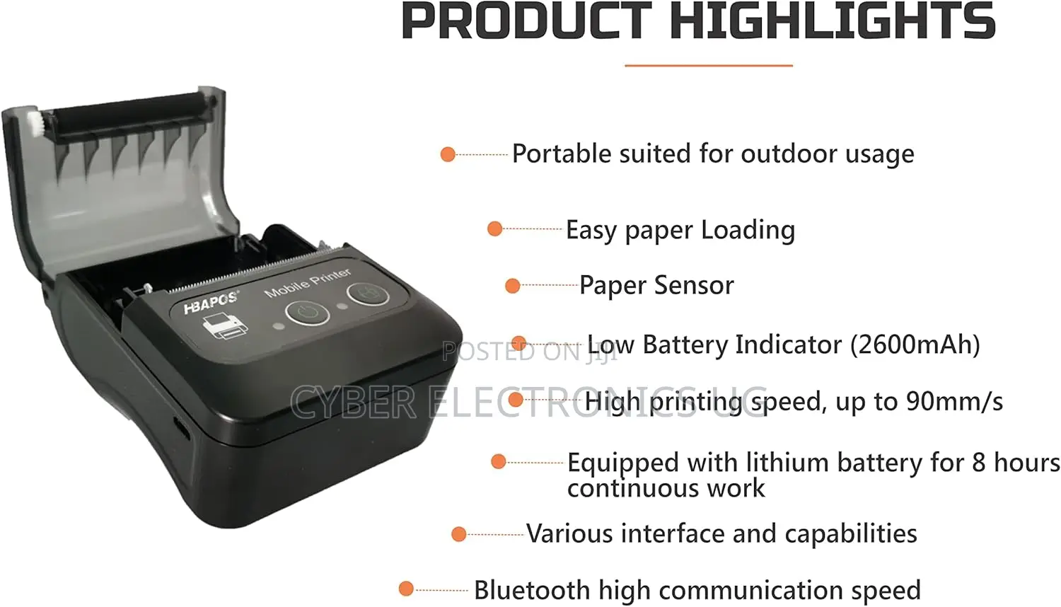 Bluetooth Thermal Receipt Mini Printer Portable