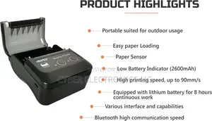 Bluetooth Thermal Receipt Mini Printer Portable