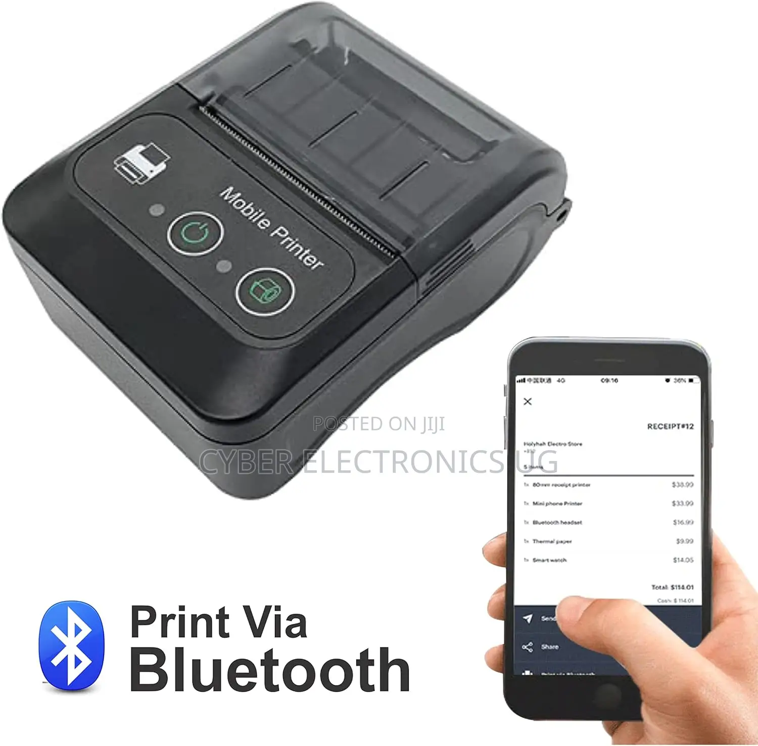 Bluetooth Thermal Receipt Mini Printer Portable