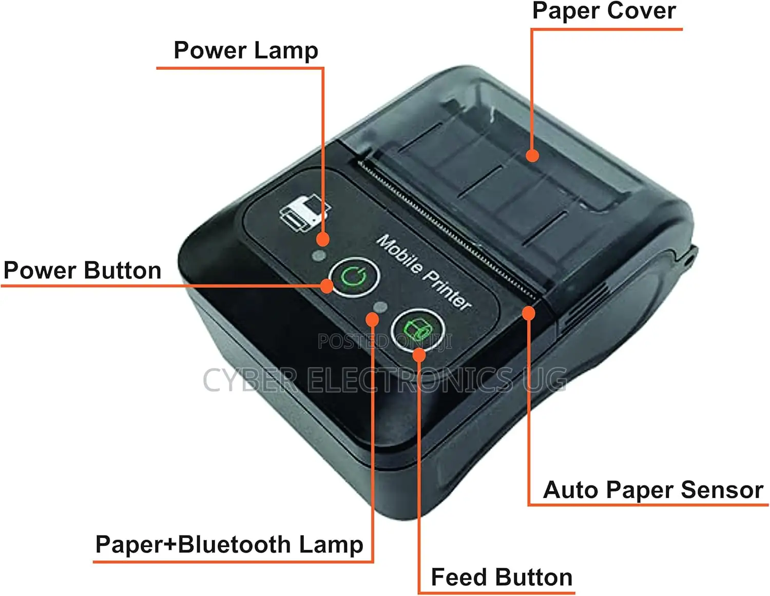 Bluetooth Thermal Receipt Mini Printer Portable