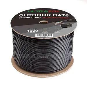 305m Cat6 Outdoor Ethernet Cable for Networking Black