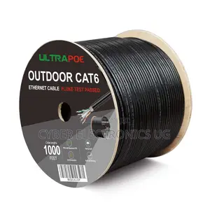 305m Cat6 Outdoor Ethernet Cable for Networking Black