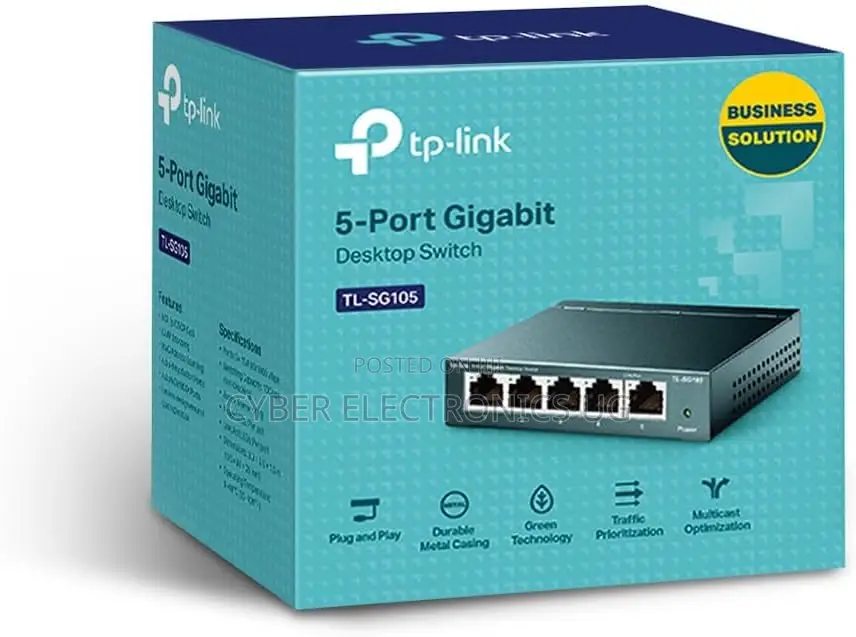 Tp-Link 5 Port Gigabit Unmanaged Ethernet Switch, Network Hub Splitter