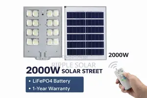 2000w Solar Street Light Waterproof With Lithium Battery Kampala