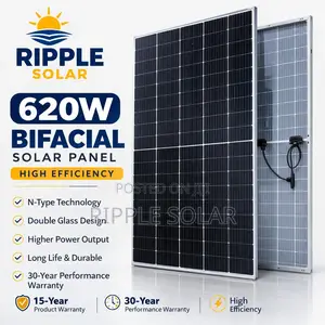 620w Bifacial Solar Panel Double Glass High Efficiency Kampala