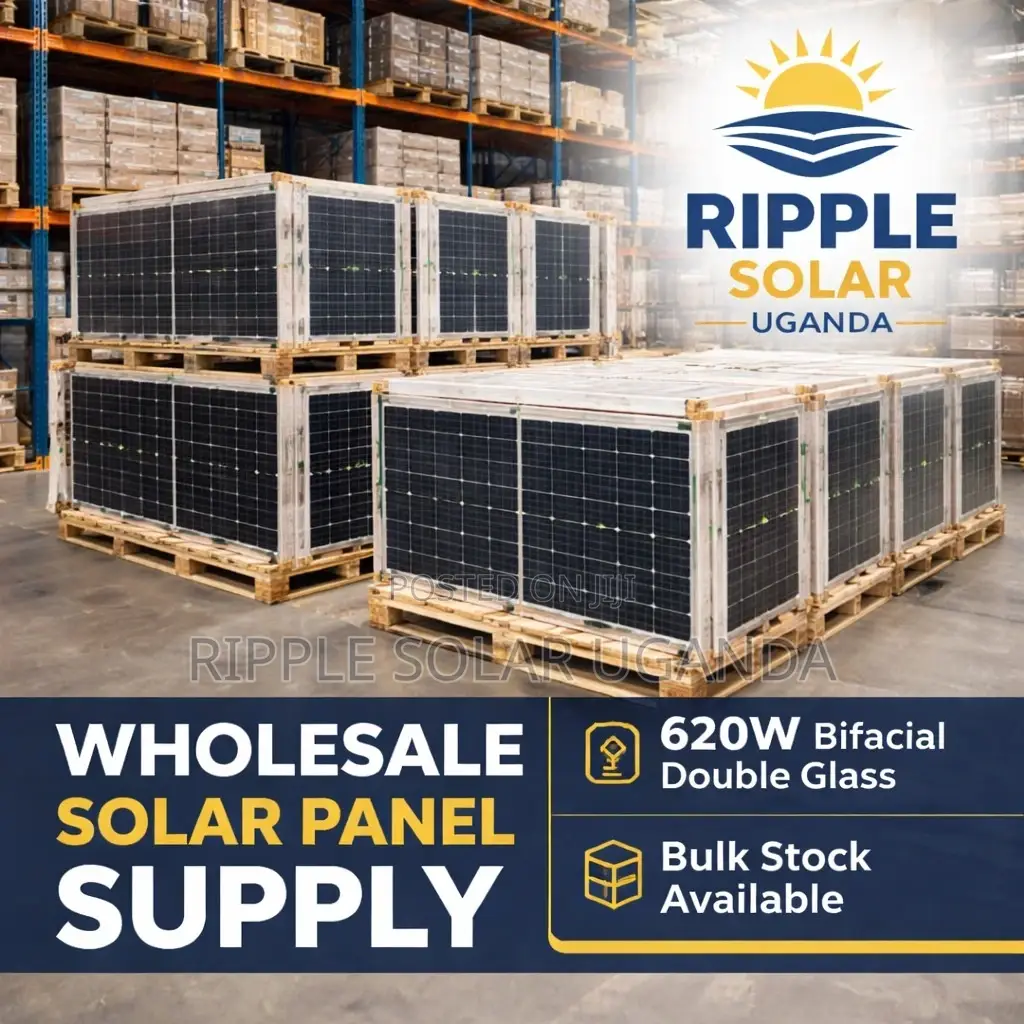 620w Bifacial Solar Panel Double Glass High Efficiency Kampala