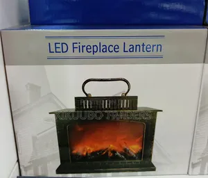 Led Tabletop Fireplace Lantern