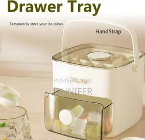 Aswei Portable Ice Cube Maker and Storage Box