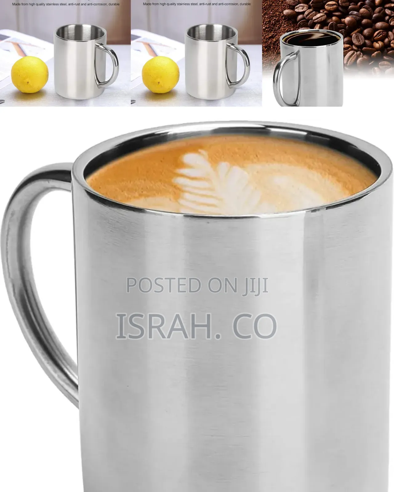 12 Pieces Double-Walled Stainless Steel Travel Coffee Mug Coffee
