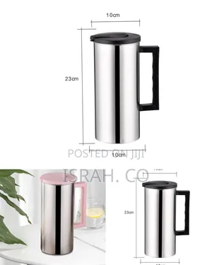 1.6l Stainless Steel Pitcher and Lid With Handle Cold Water Kettle