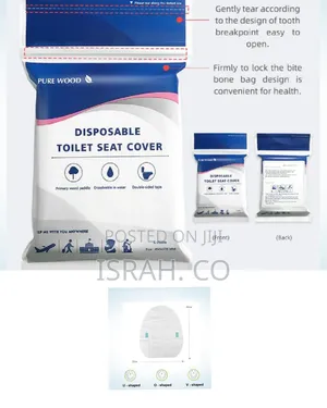 60 Pcs Double Disposable Paper Toilet Seat Covers For Adults