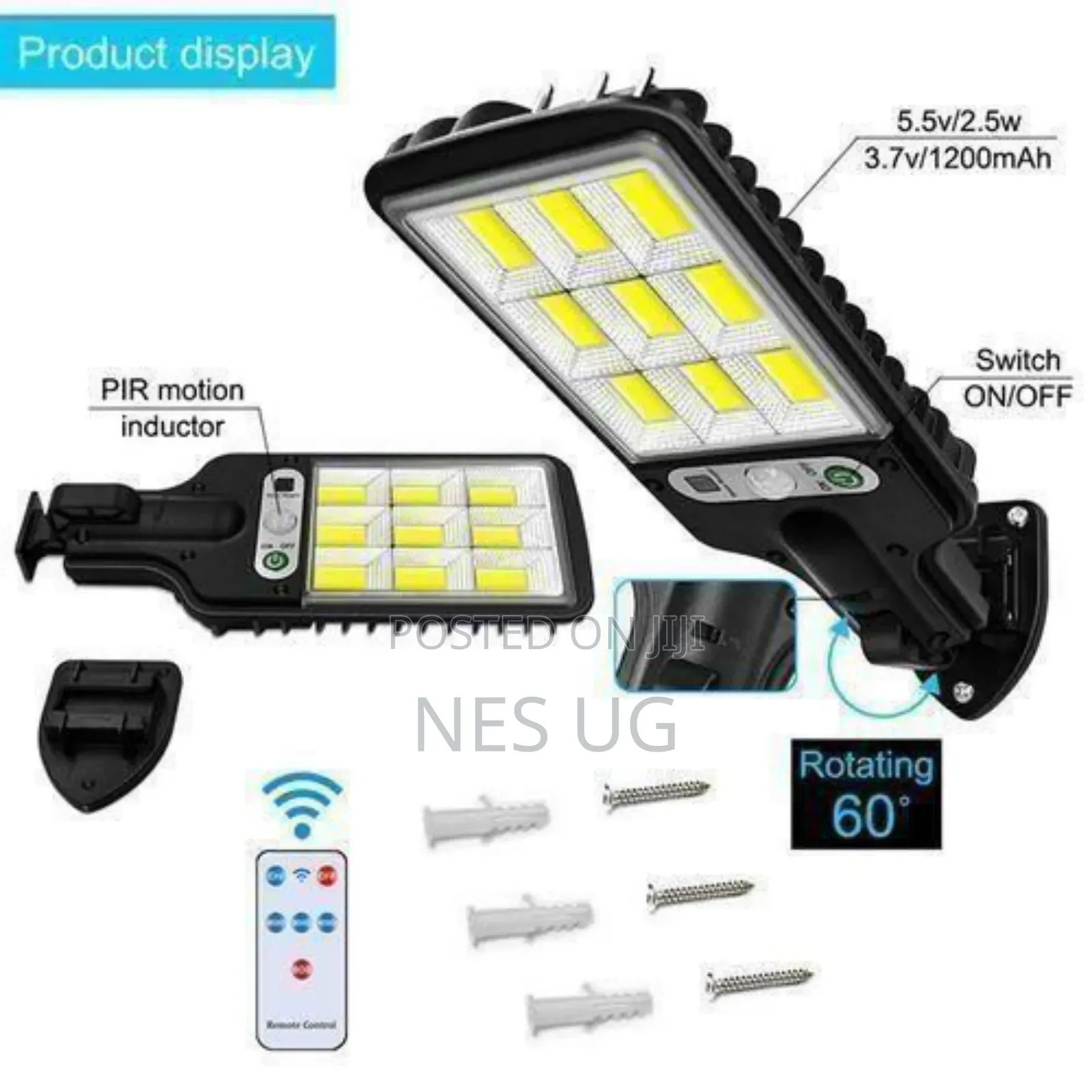Solar Outdoor Lights With Motion Sensor and Remote Control 3 Modes