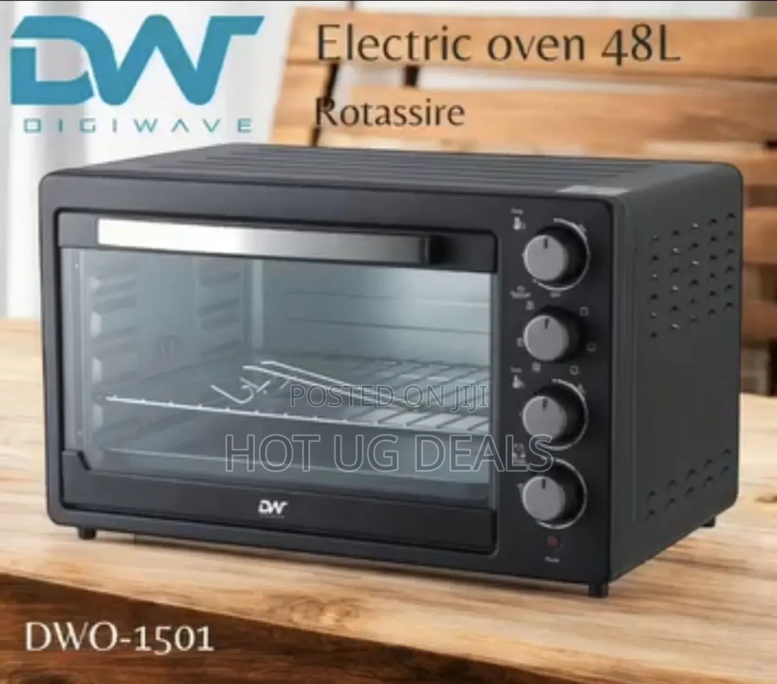 Digiwave 48 Liters Electric Mini Oven 2000w With Rotisserie Function