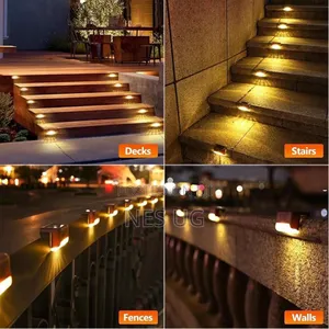 4pcs/Set Solar Led Light Path Garden Walkway Stair Fence Outdoor Light