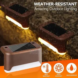 4pcs/Set Solar Led Light Path Garden Walkway Stair Fence Outdoor Light
