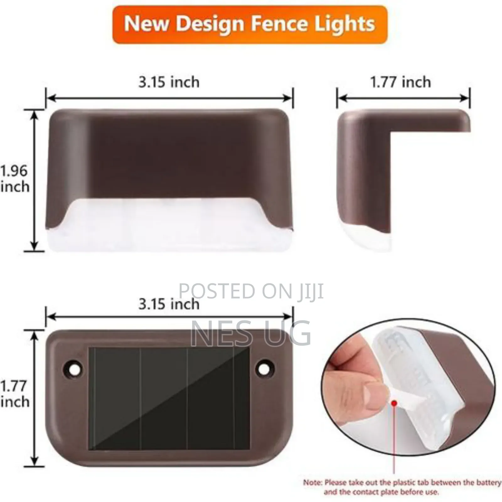 4pcs/Set Solar Led Light Path Garden Walkway Stair Fence Outdoor Light