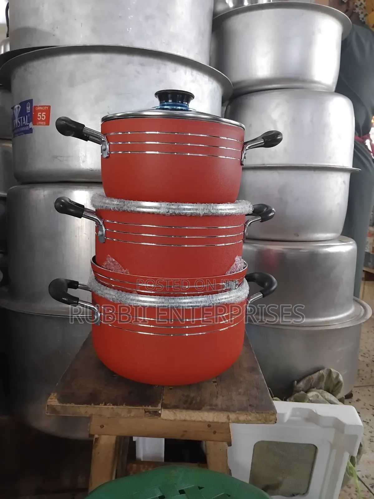 Tornado Red Cooking Pots 4pcs