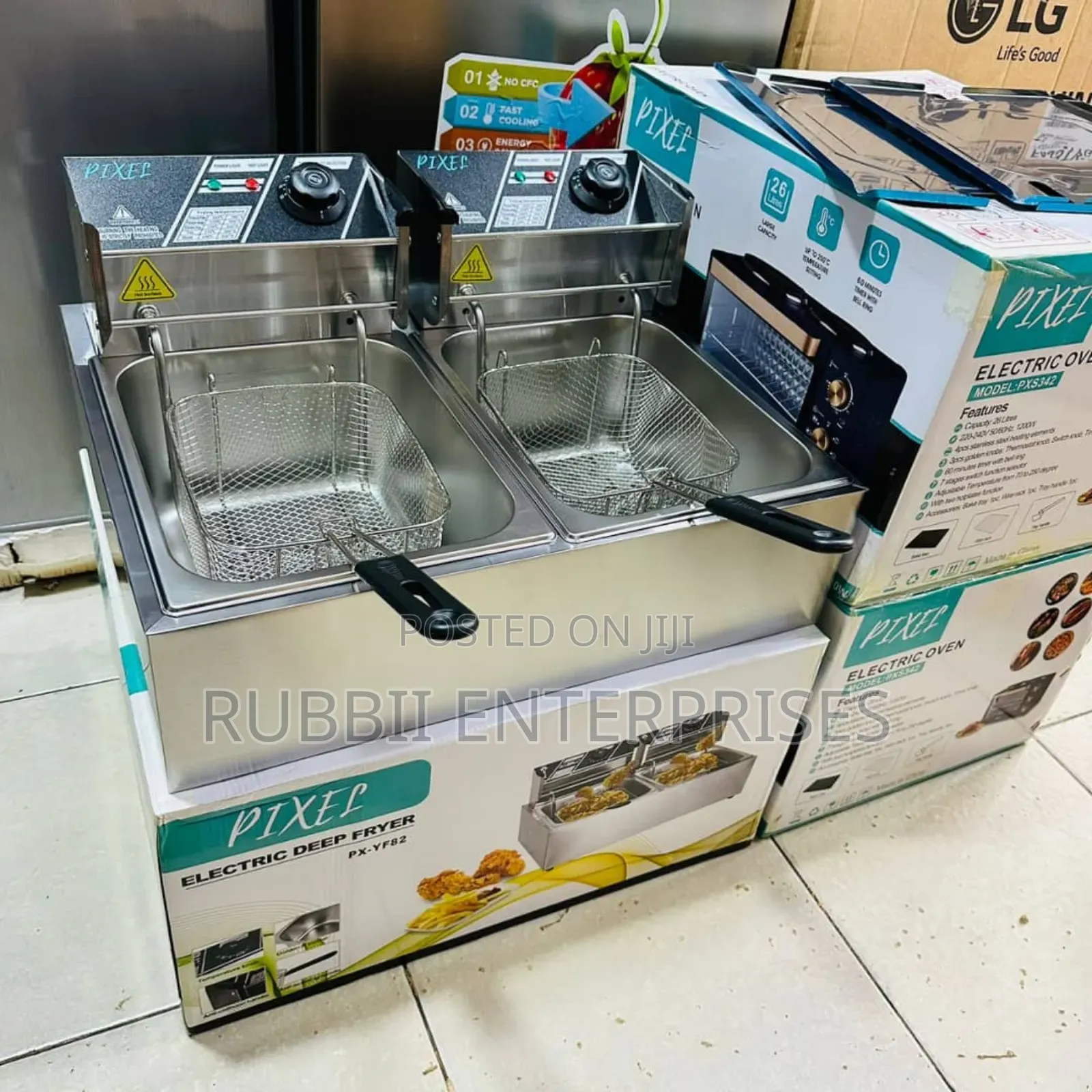 Electric Deep Fryer 12l ~ Double