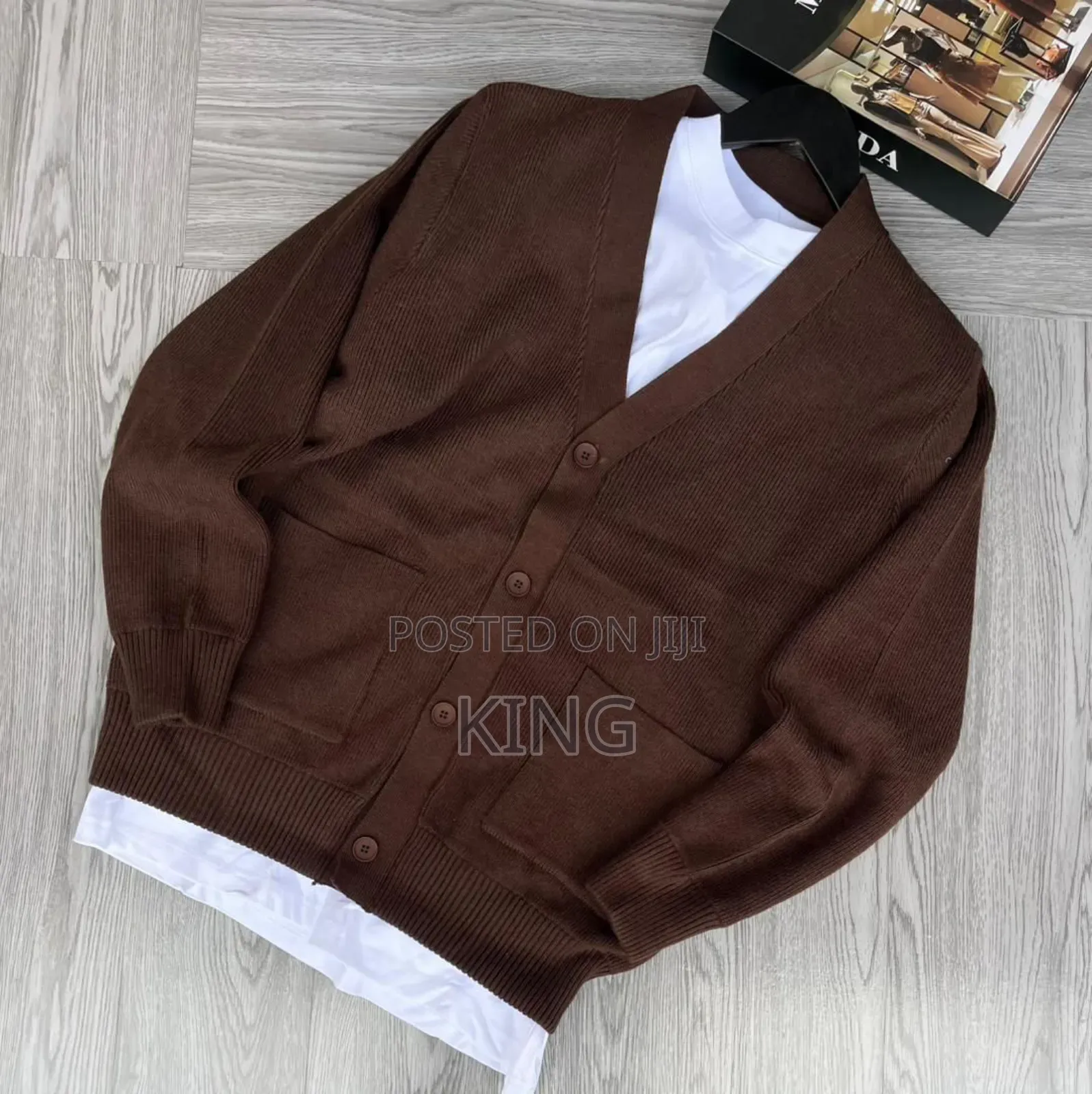 Chocolate Brown Throw on Sweater