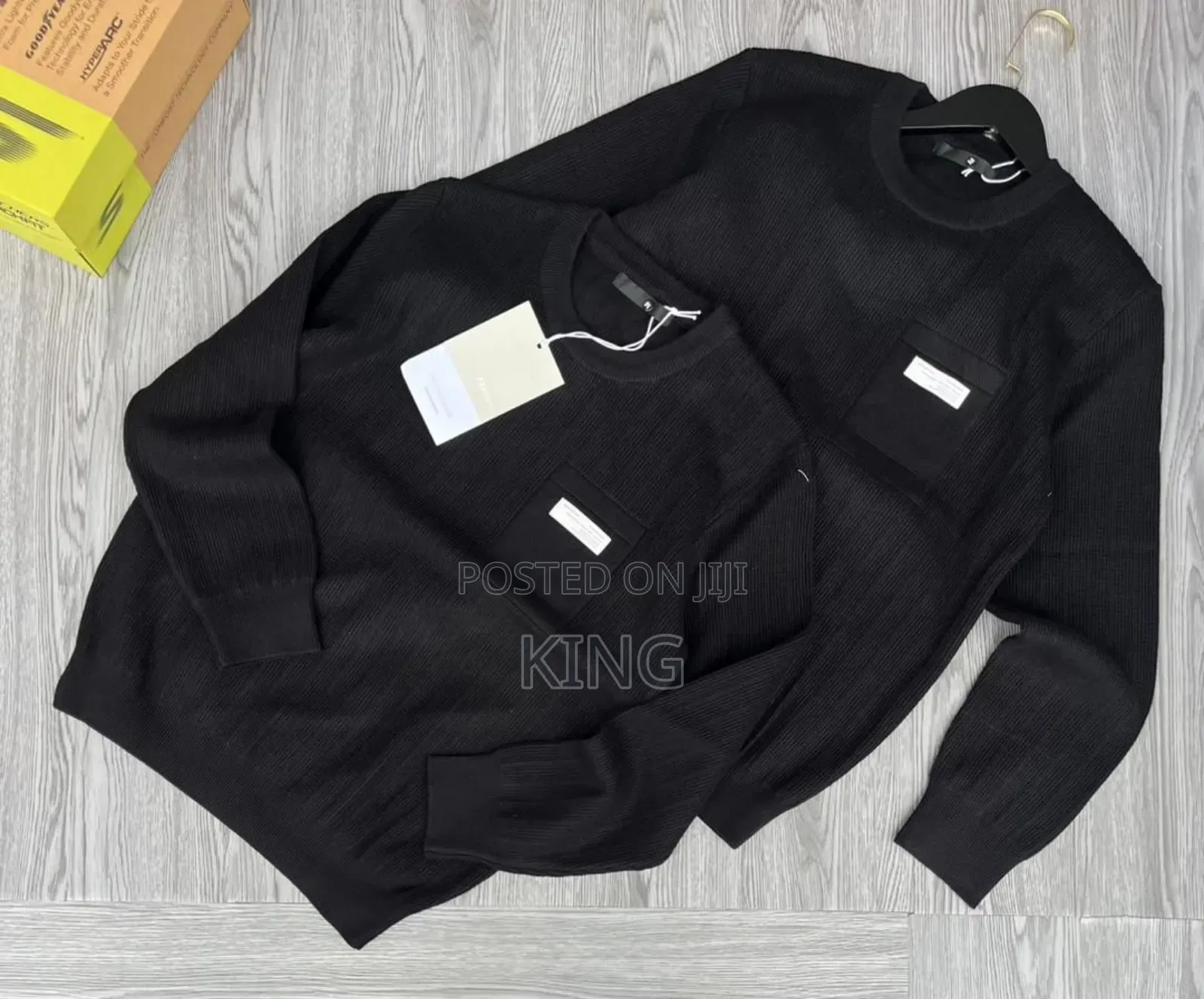 Neutral-Colored Crew Neck Sweater