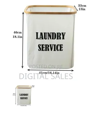 Versatile Collapsible Laundry Hamper With Wooden Rim