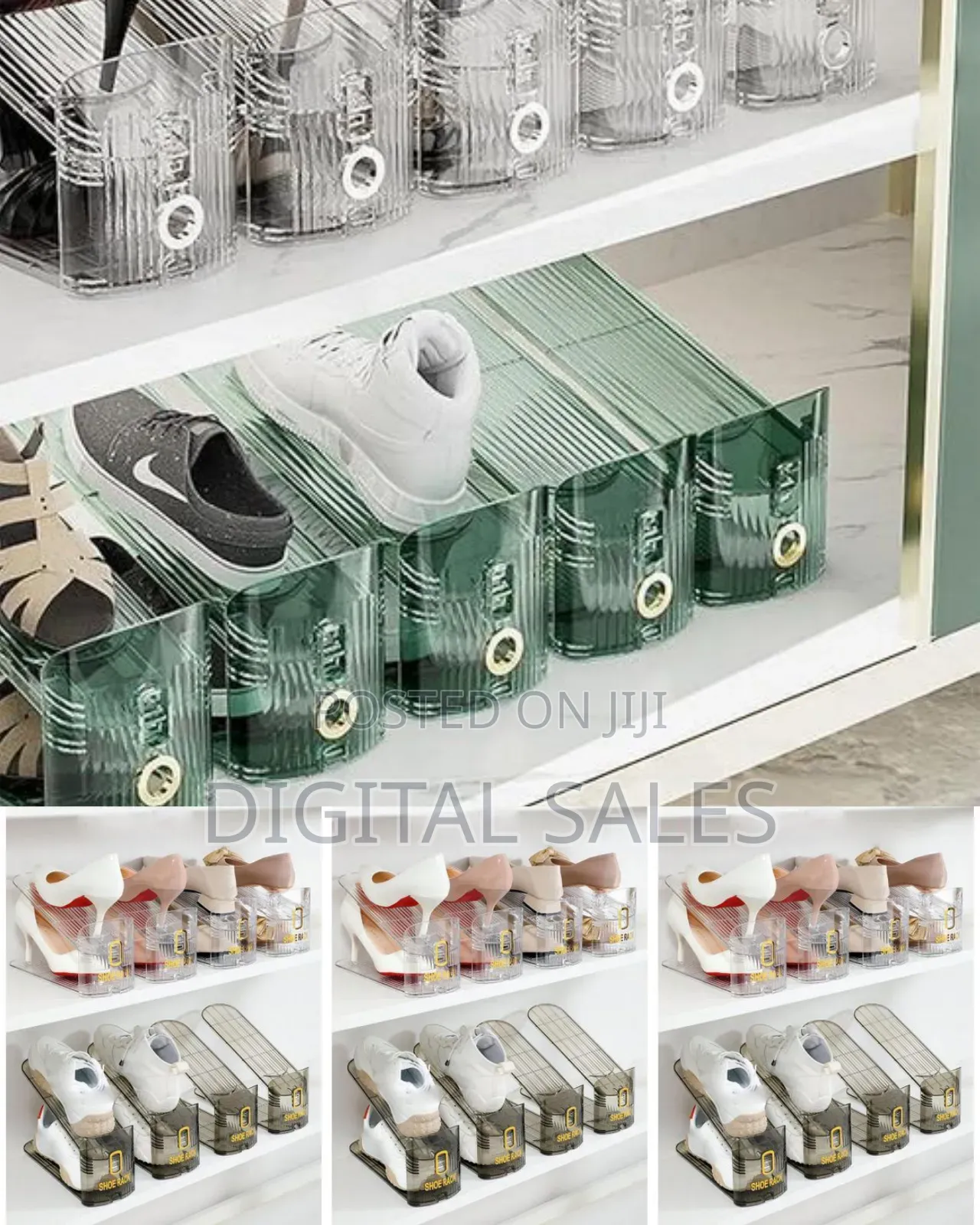 Adjustable Stackable Shoe Rack Organizer For Space-saving Storage
