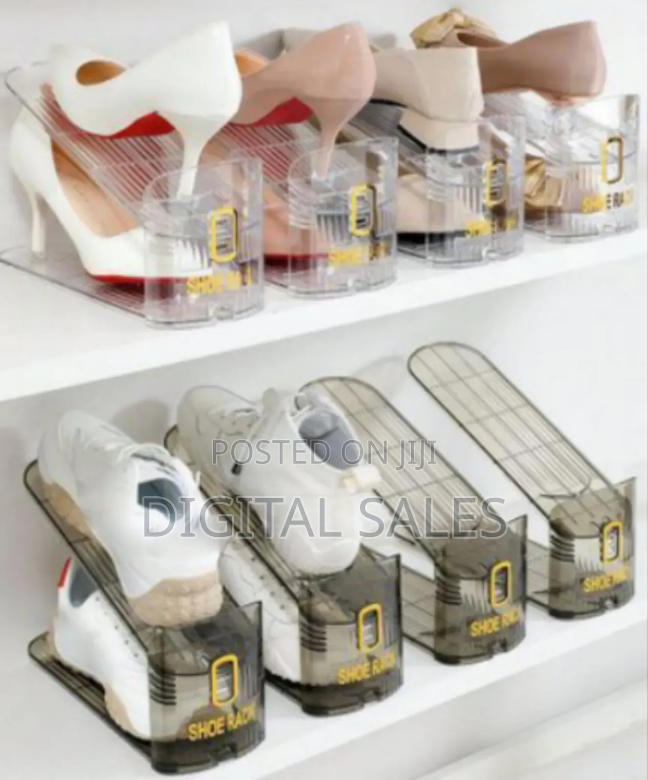 Adjustable Stackable Shoe Rack Organizer For Space-saving Storage