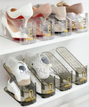 Adjustable Stackable Shoe Rack Organizer For Space-saving Storage