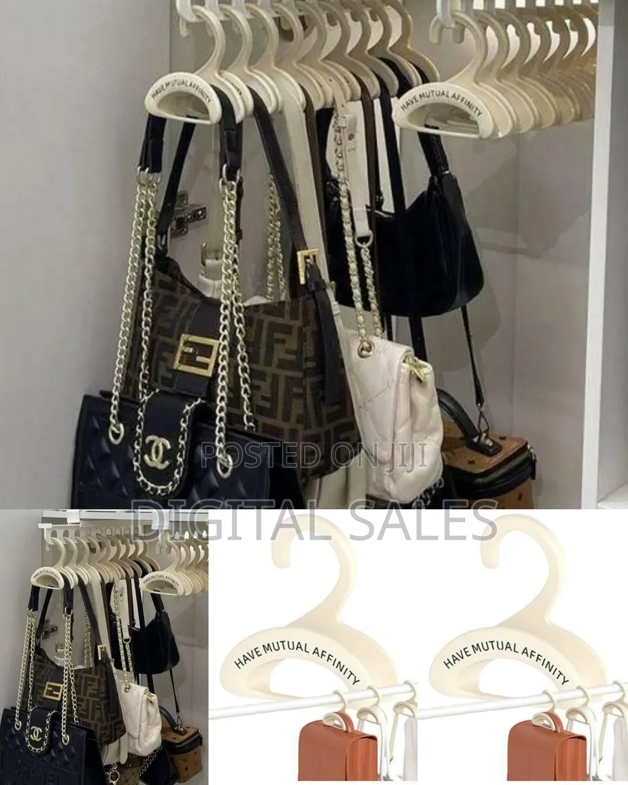 Multi-functional Accessory Storage Hanger For Closets -