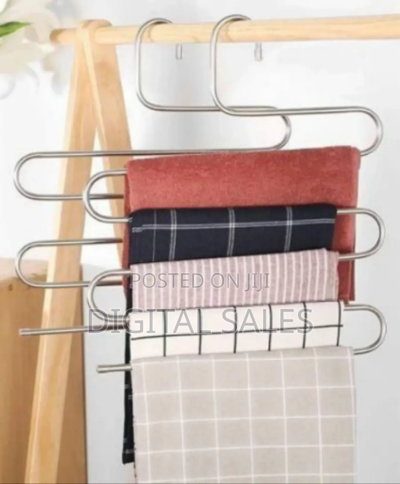 Set of 3 Space-Saving Multi-Layer Pants Hangers