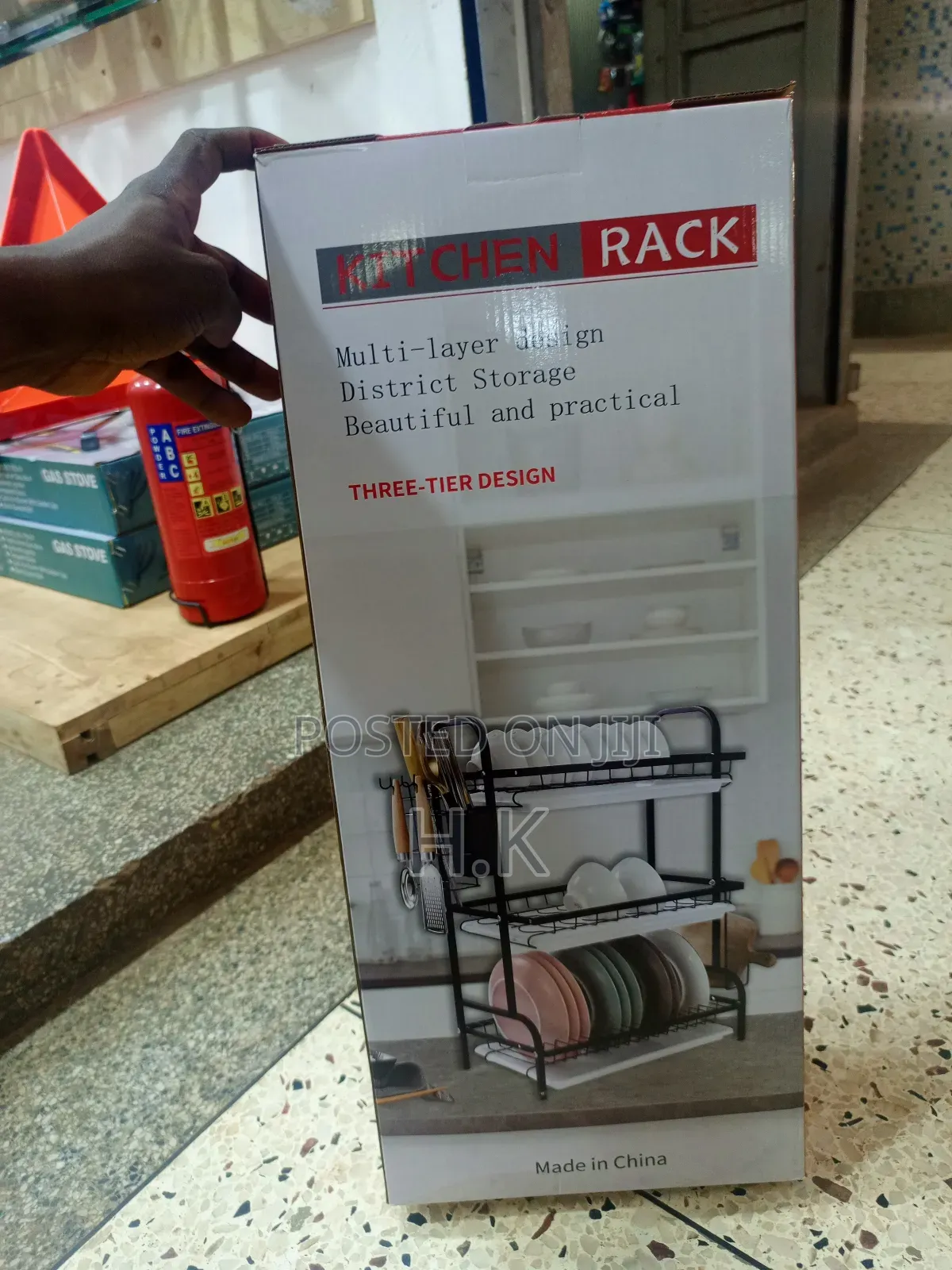 3 Tier Dish Rack With Drainboard