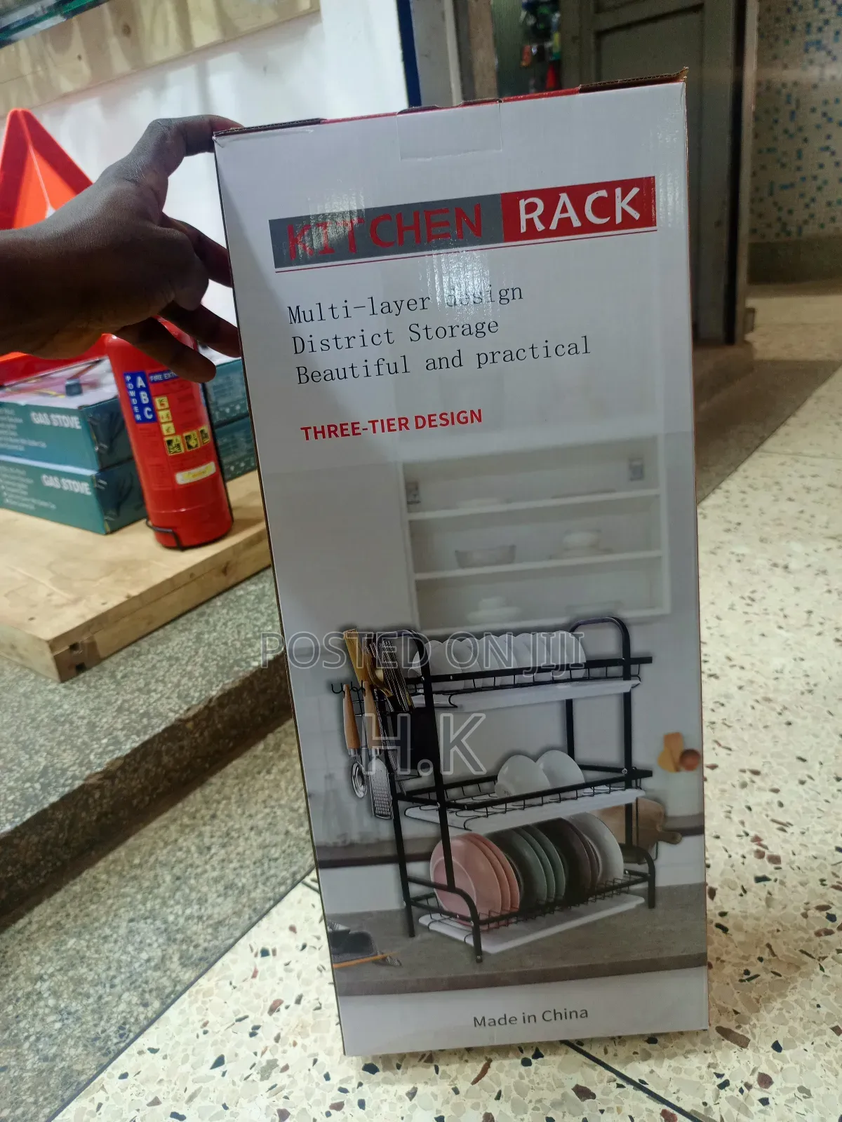 3 Tier Dish Rack With Drainboard